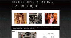 Desktop Screenshot of beauxcheveuxdayspa.com